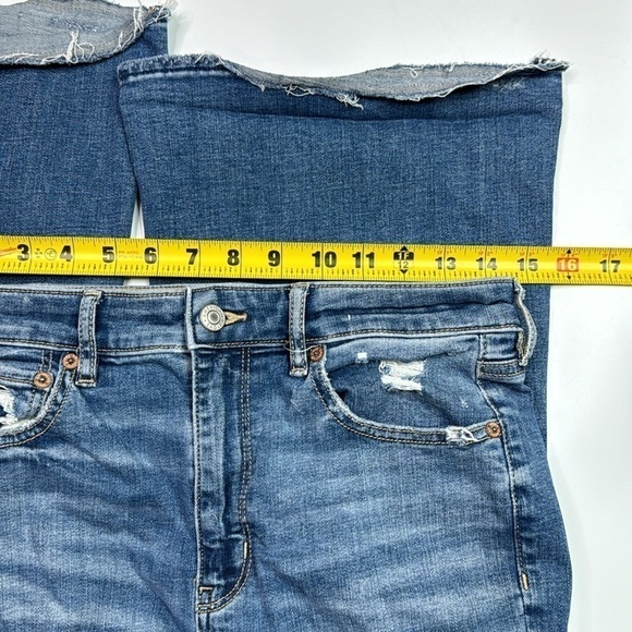 American Eagle Stretch Super hi Rise Flare Jeans Size 6 - Picture 9 of 14